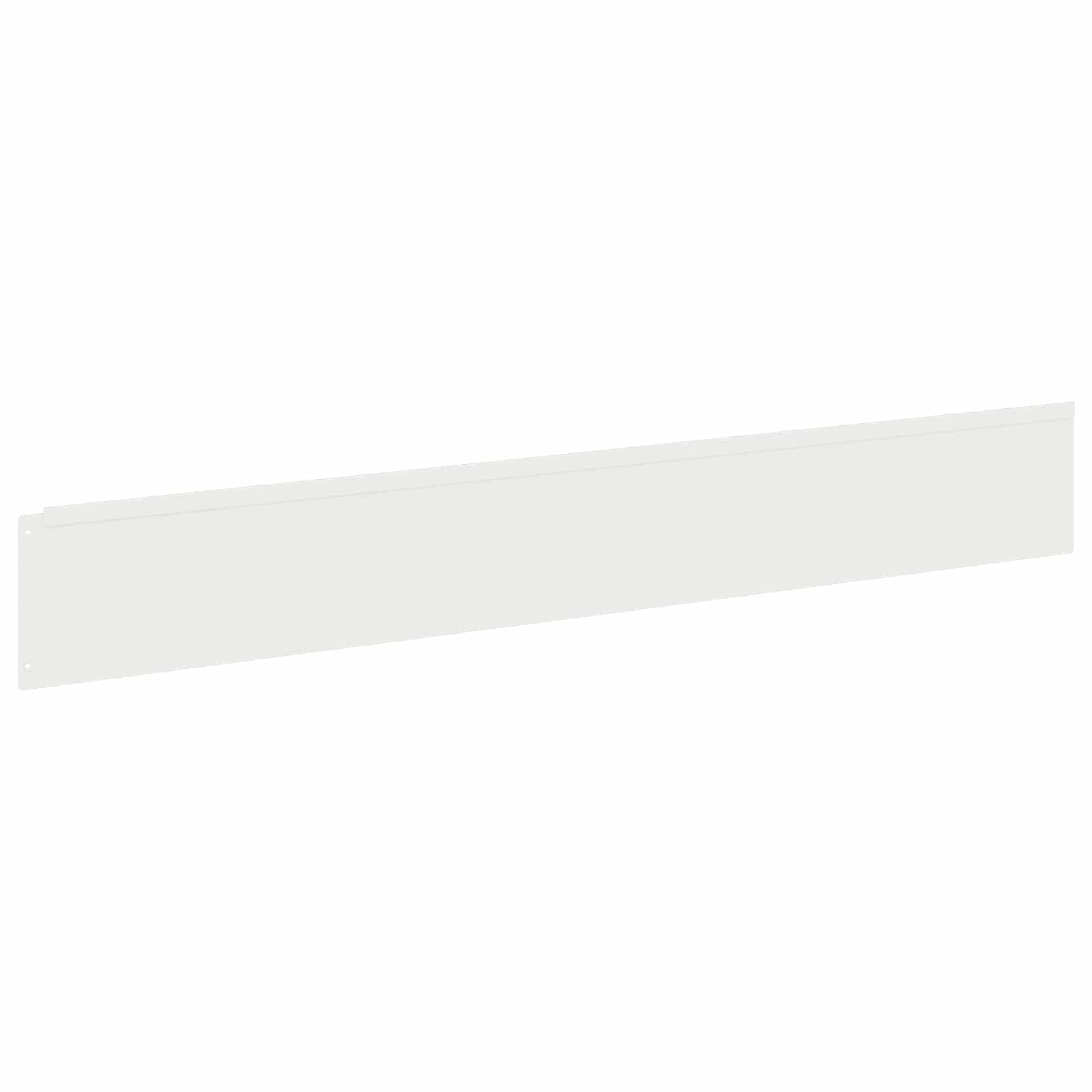 Gazonrand 30 st 100 x 15 cm Staal Wit