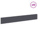 Gazonrand 10 st 100 x 15 cm Staal Antracietkleurig