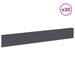 Gazonrand 30 st 100 x 15 cm Staal Antraciet