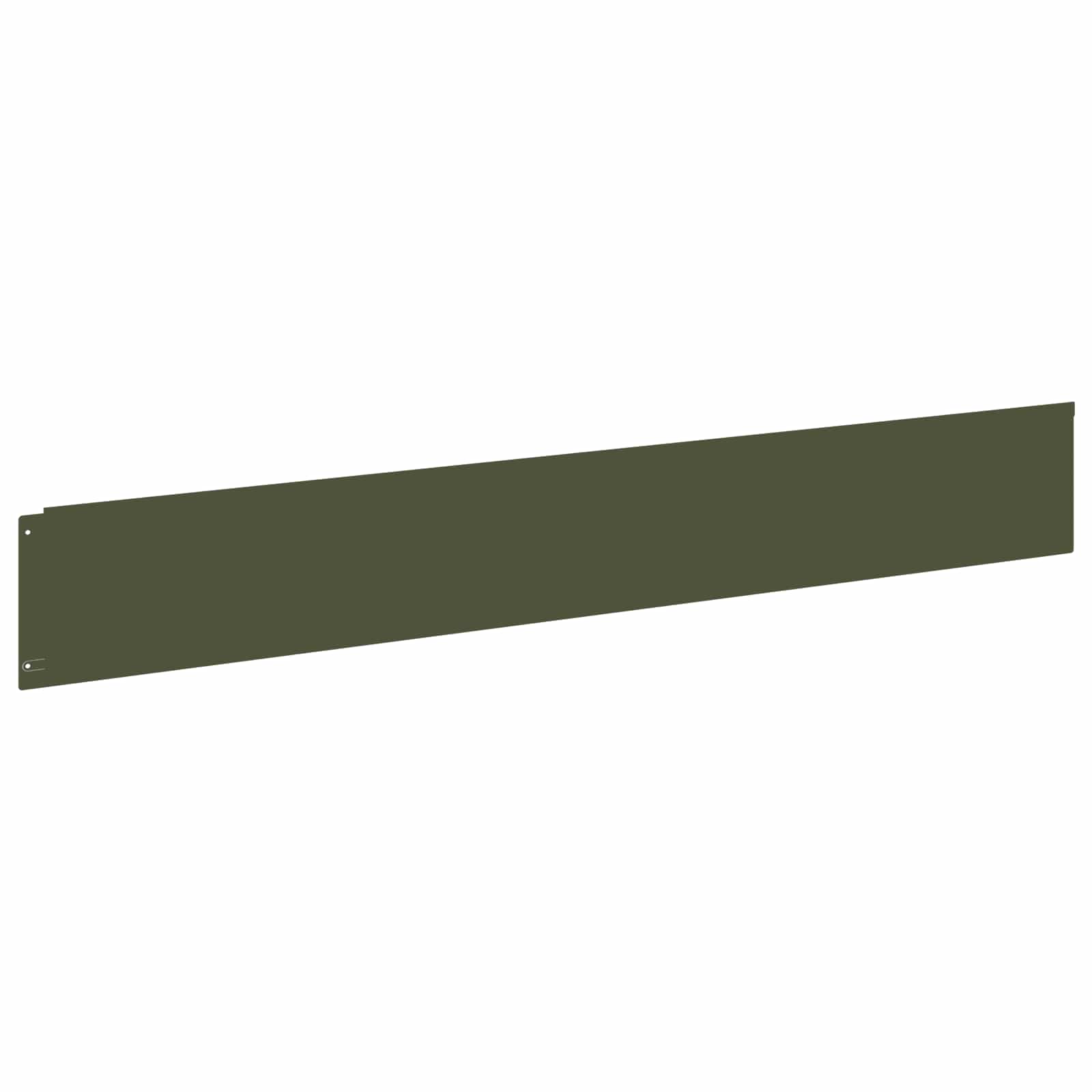 Gazonrand 30 st 100 x 15 cm Staal Olijfgroen
