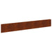 Gazonrand 10 st 100 x 15 cm Staal Roestig