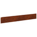 Gazonrand 10 st 100 x 15 cm Staal Roestig