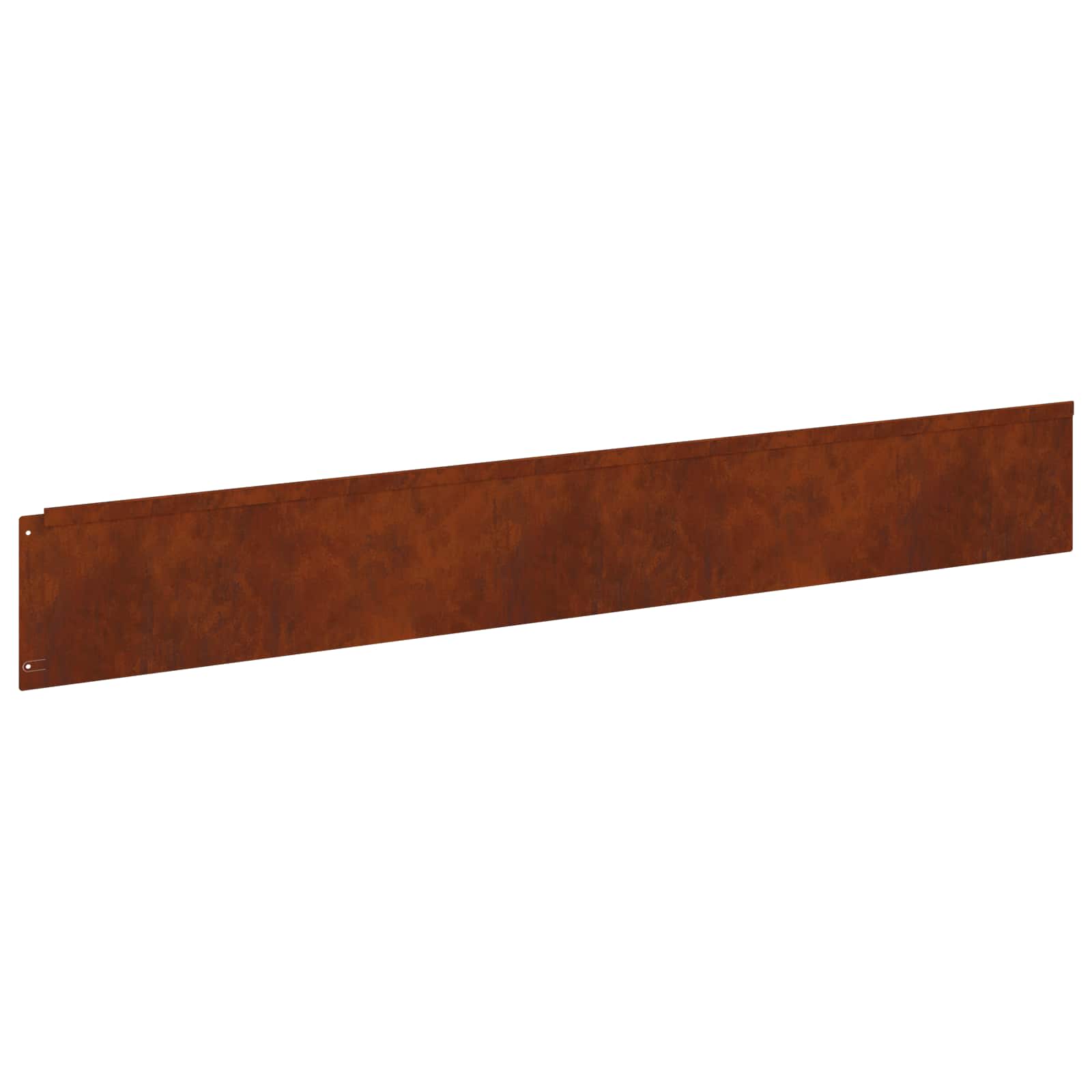Gazonrand 20 st 100 x 15 cm Staal Roestig