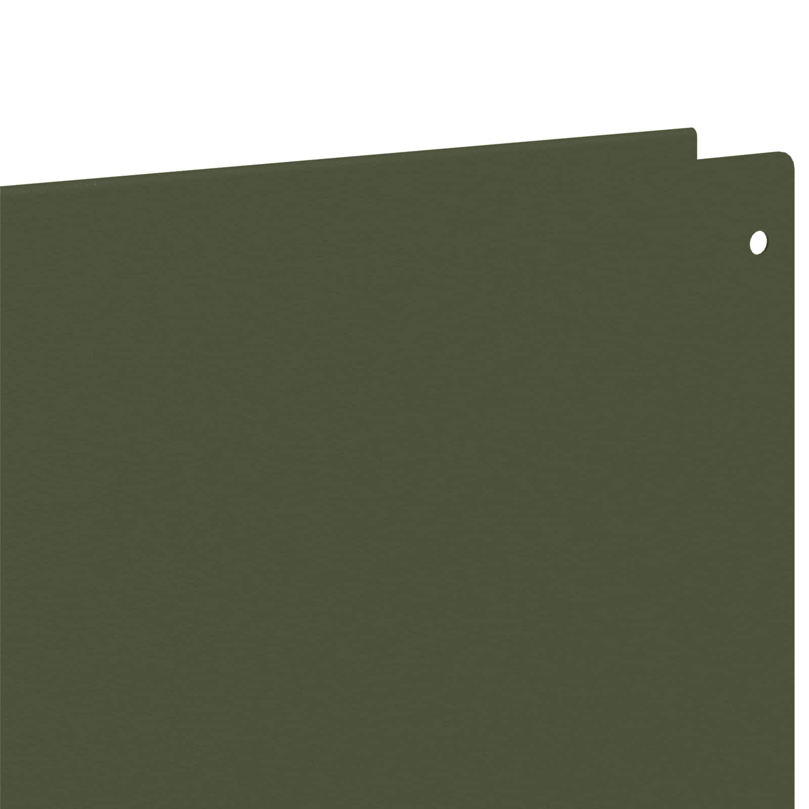 Gazonrand 20 st 100 x 18 cm Staal Olijfgroen