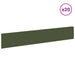 Gazonrand 20 st 100 x 18 cm Staal Olijfgroen