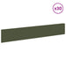 Gazonrand 30 st 100 x 18 cm Staal Olijfgroen