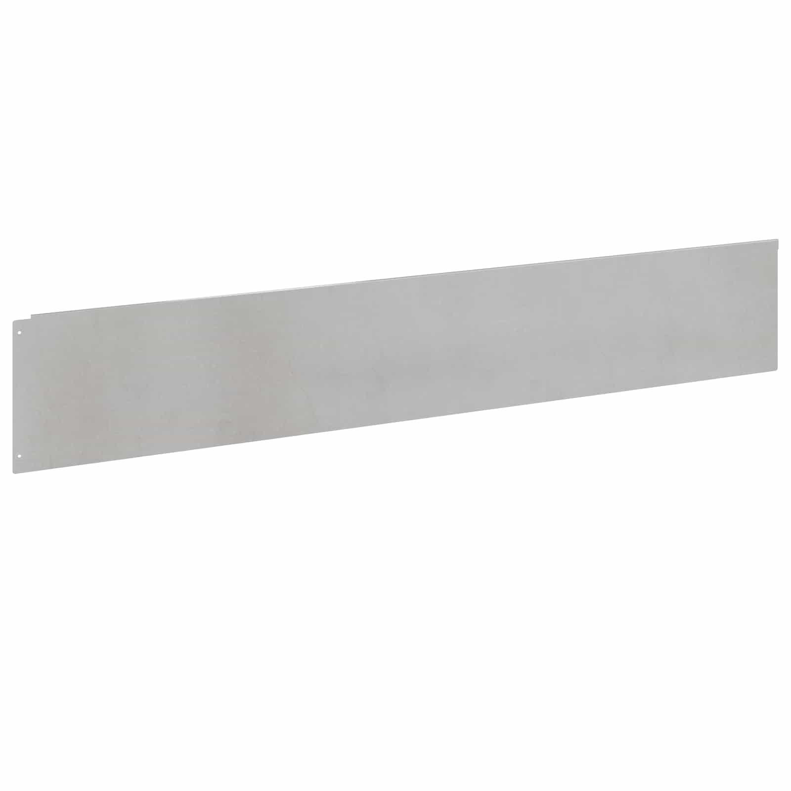 Gazonrand 10 st 100 x 18 cm Staal Zilverkleurig