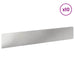 Gazonrand 10 st 100 x 18 cm Staal Zilverkleurig
