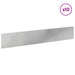 Gazonrand 10 st 100 x 18 cm Staal Zilverkleurig