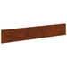 Gazonrand 10 st 100 x 18 cm Staal Roestig