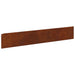 Gazonrand 30 st 100 x 18 cm Staal Roestig