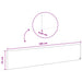 Gazonrand 10 st 100 x 22 cm Staal Zwart