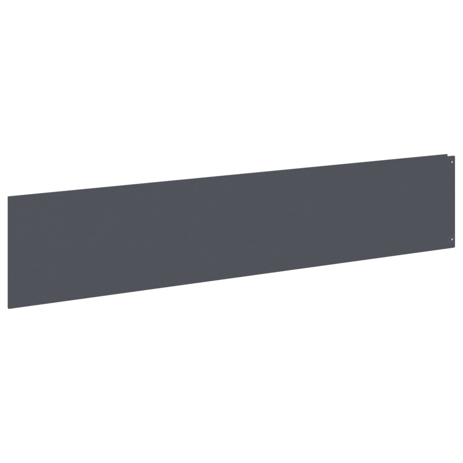 Gazonrand 10 st 100 x 22 cm Staal Antracietkleurig