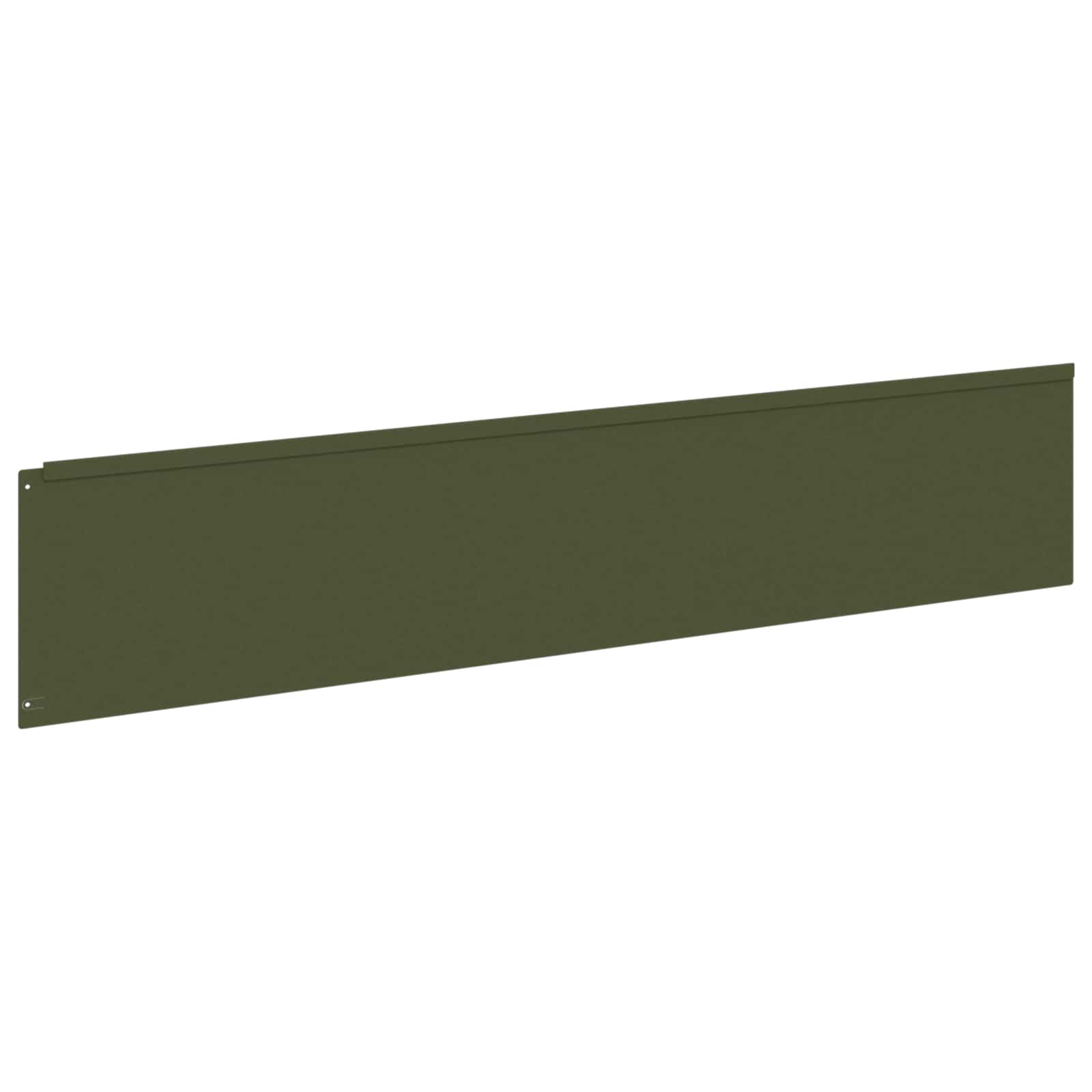 Gazonrand 10 st 100 x 22 cm Staal Olijfgroen