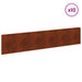 Gazonrand 10 st 100 x 22 cm Staal Roestig