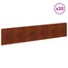 Gazonrand 20 st 100 x 22 cm Staal Roestig