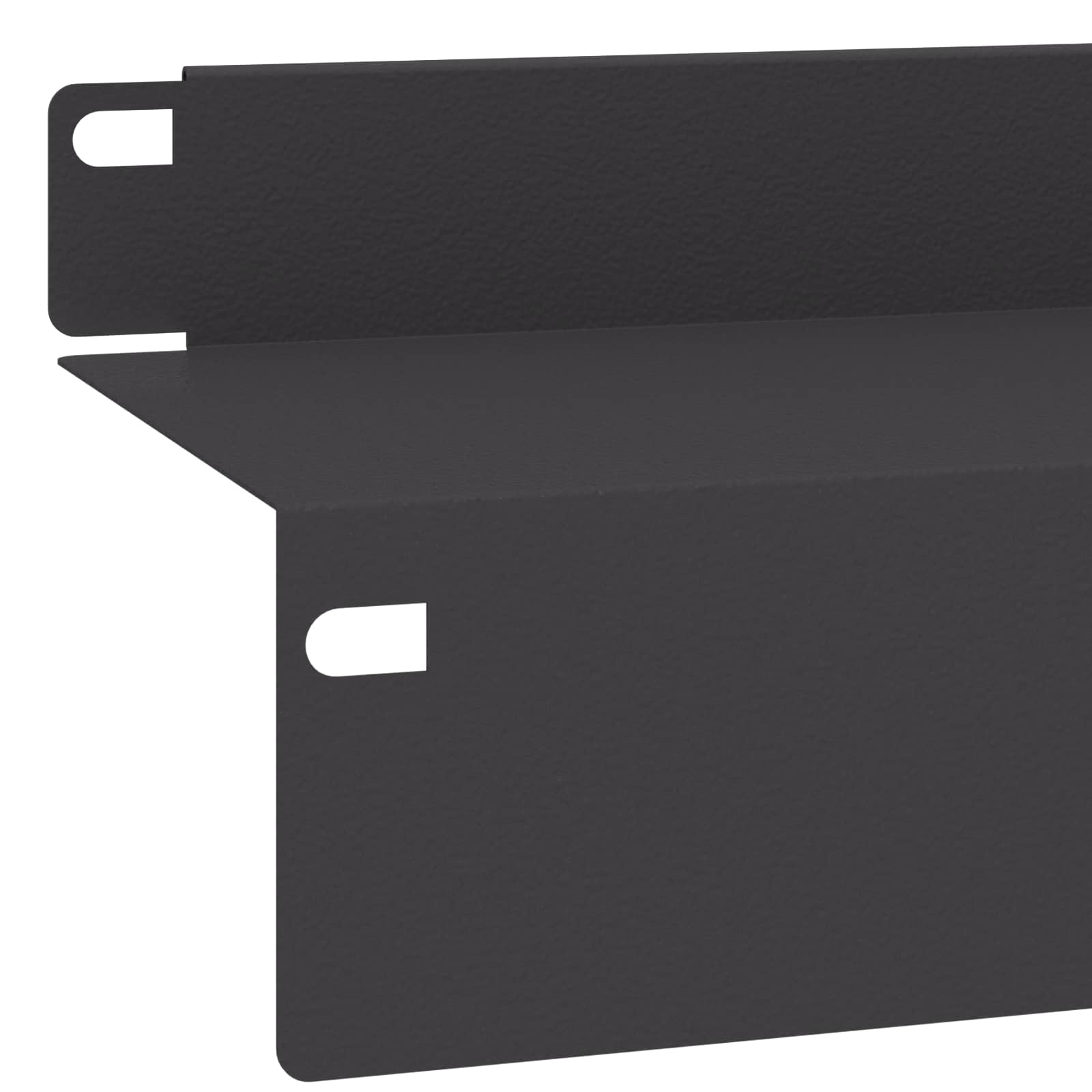 Gazonrand 10 st 100 x 10 x 8 cm Staal Zwart