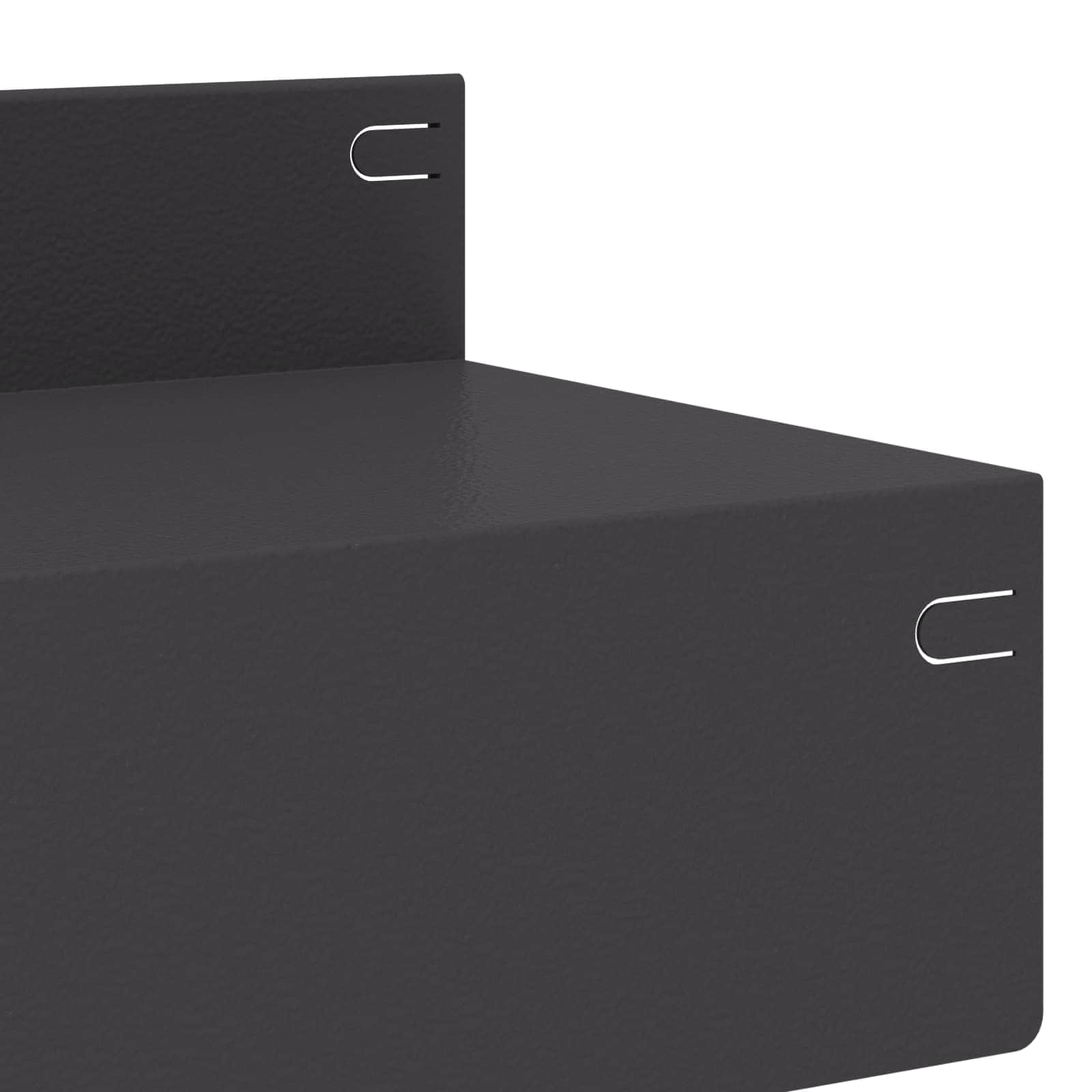 Gazonrand 30 st 100 x 10 x 8 cm Staal Zwart