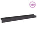 Gazonrand 30 st 100 x 10 x 8 cm Staal Zwart