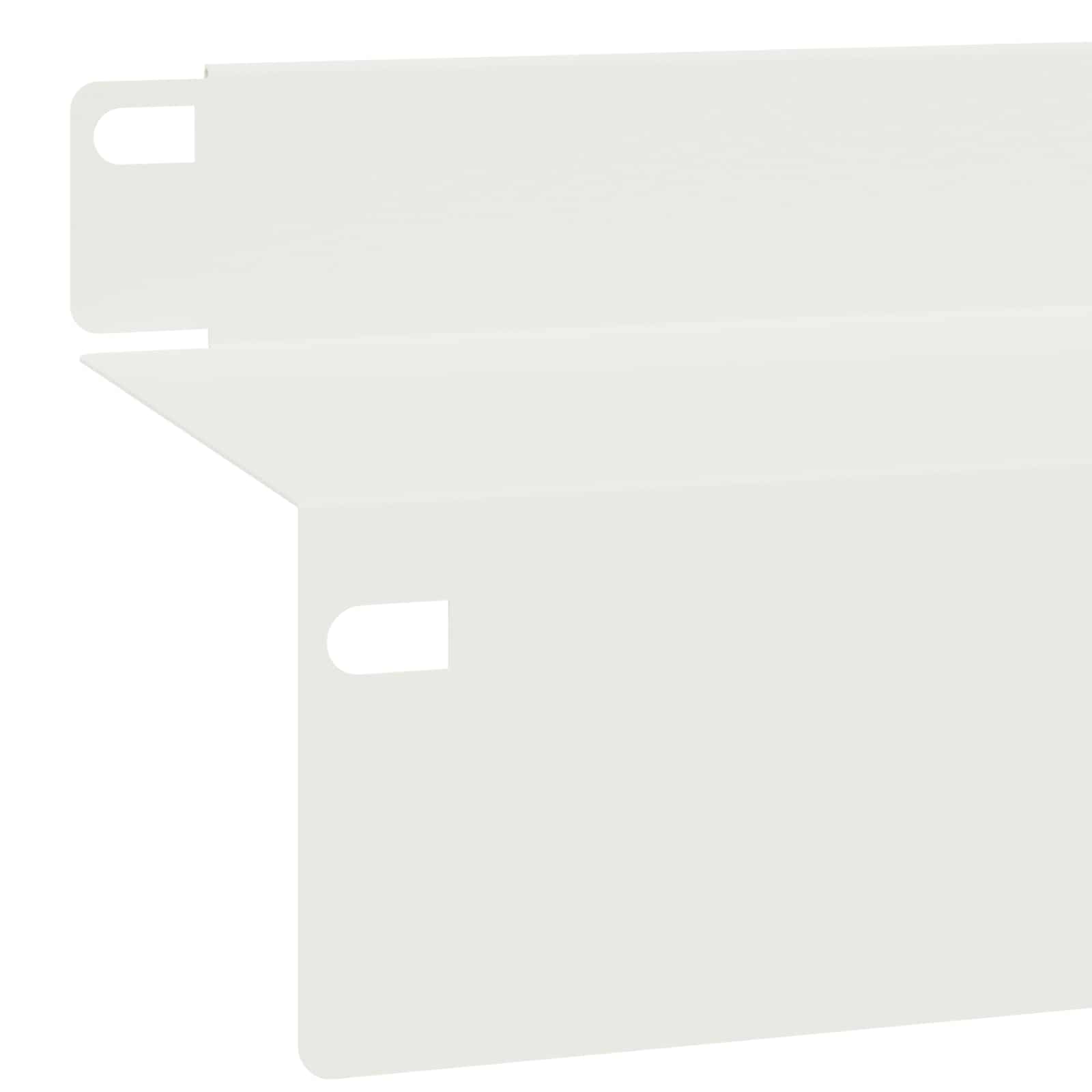 Gazonrand 10 st 100 x 10 x 8 cm Staal Wit