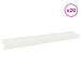 Gazonrand 20 st 100 x 10 x 8 cm Staal Wit