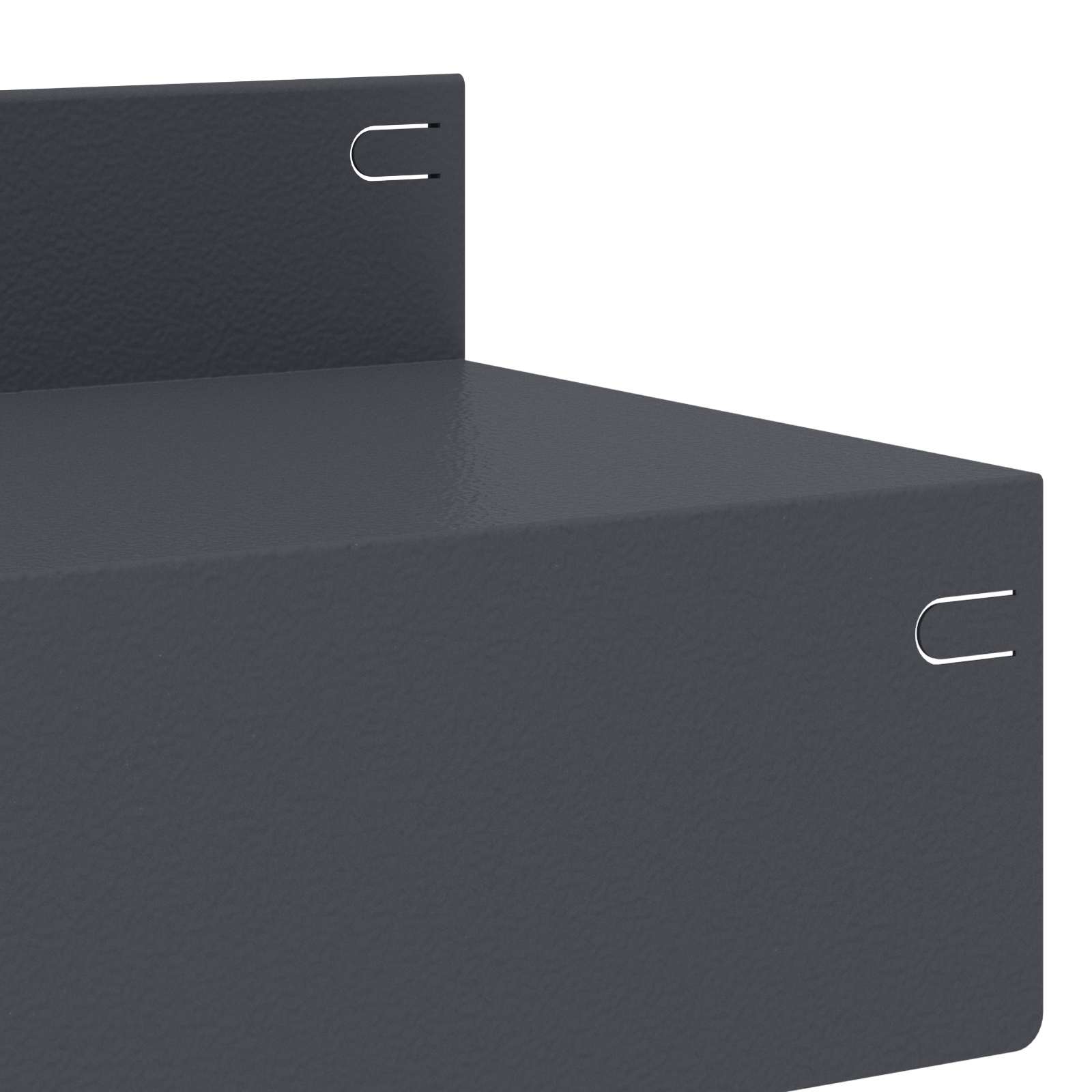 Gazonrand 10 st 100 x 10 x 8 cm Staal Antracietkleurig