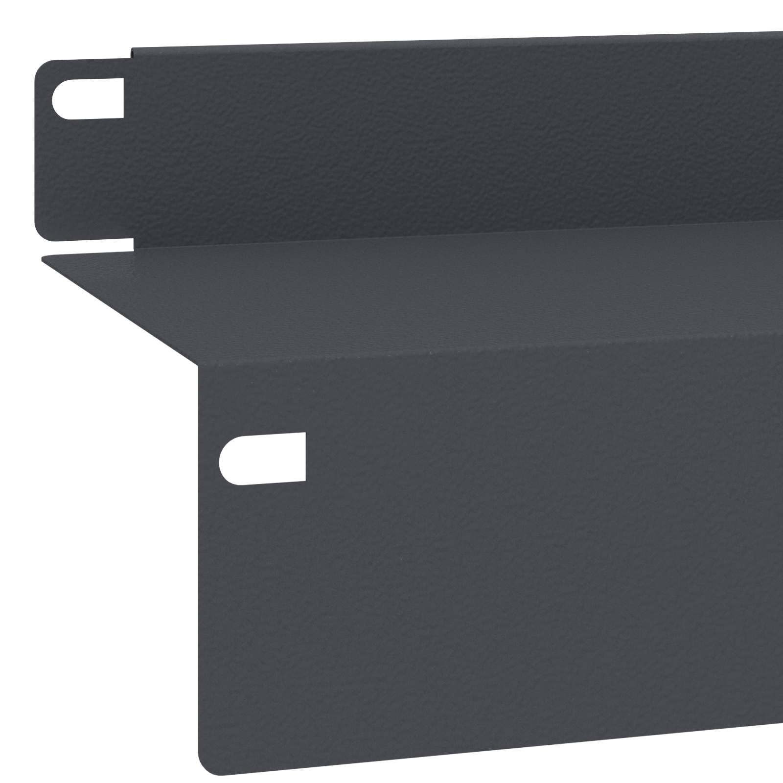 Gazonrand 10 st 100 x 10 x 8 cm Staal Antracietkleurig