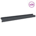 Gazonrand 20 st 100 x 10 x 8 cm Staal Antracietkleurig