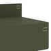 Gazonrand 10 st 100 x 10 x 8 cm Staal Olijfgroen