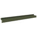 Gazonrand 10 st 100 x 10 x 8 cm Staal Olijfgroen