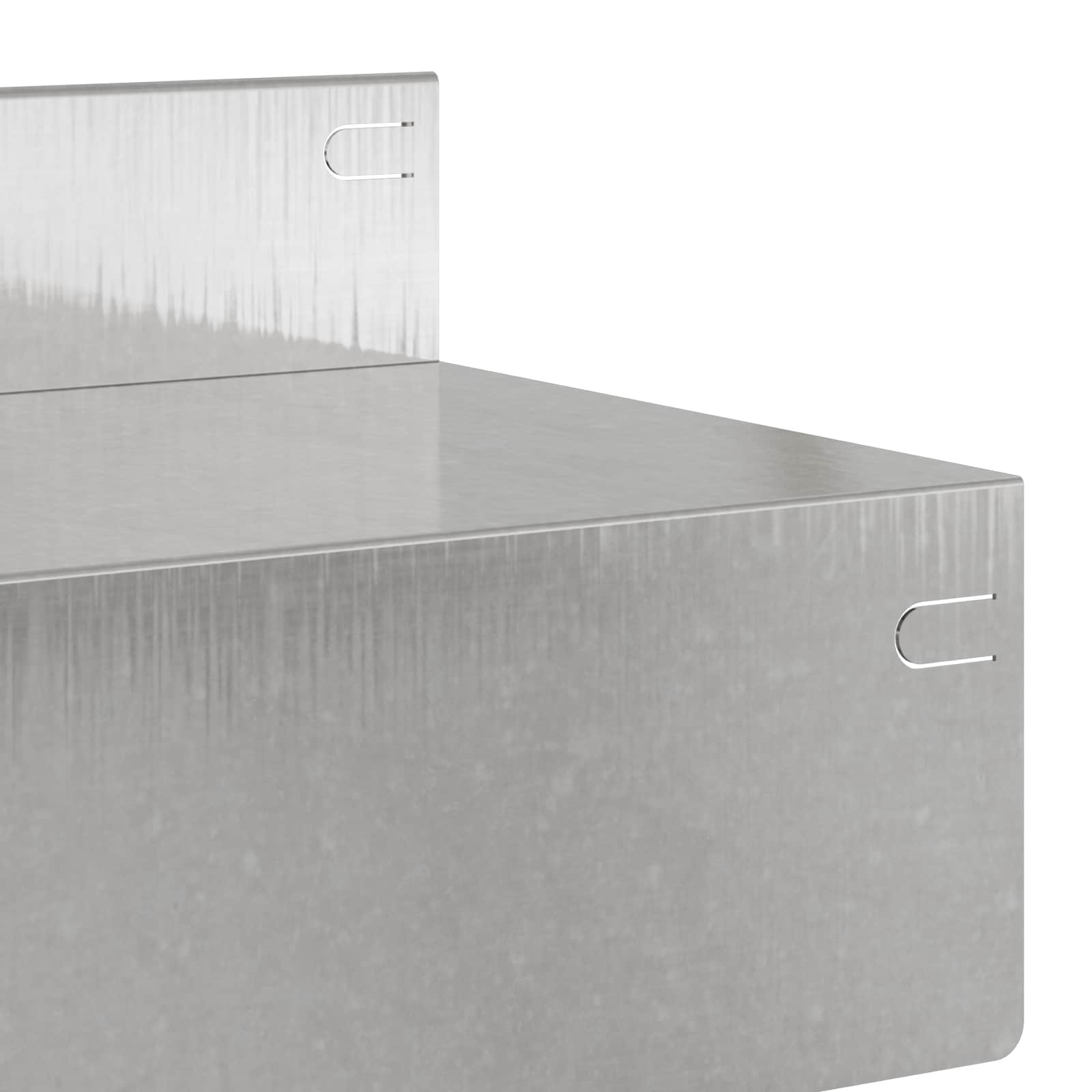 Gazonrand 10 st 100 x 10 x 8 cm Staal Zilverkleurig