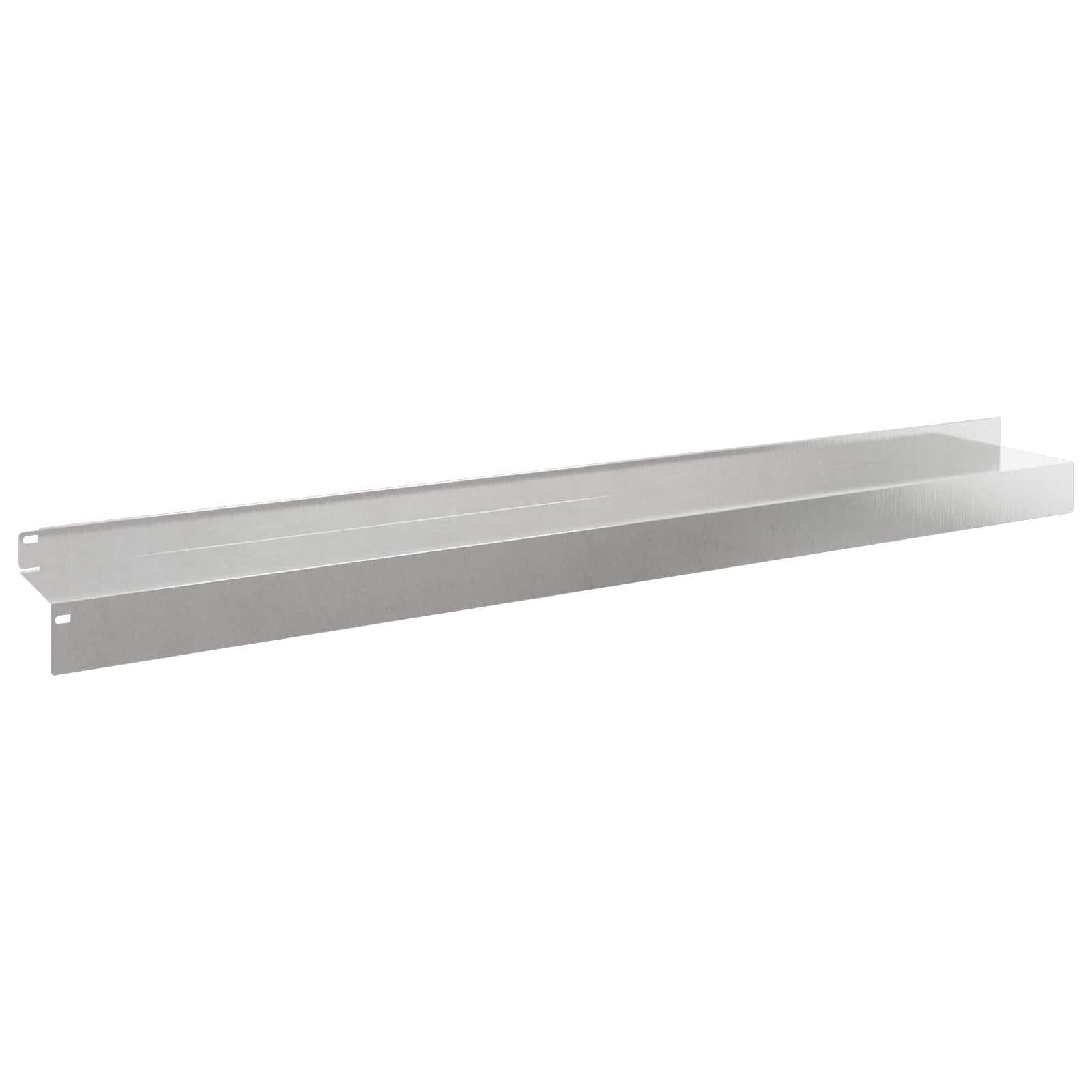 Gazonrand 10 st 100 x 10 x 8 cm Staal Zilverkleurig