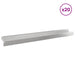 Gazonrand 20 st 100 x 10 x 8 cm Staal Zilverkleurig