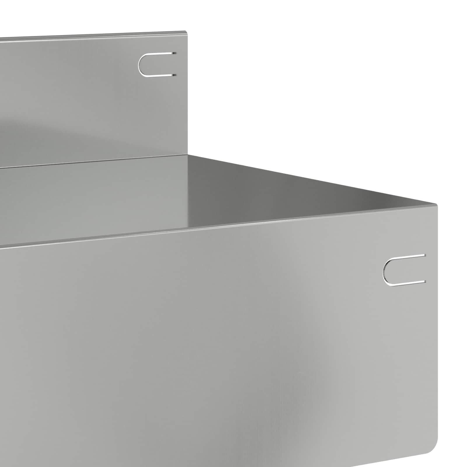Gazonrand 10 st 100 x 10 x 8 cm Staal Zilverkleurig