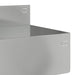 Gazonrand 20 st 100 x 10 x 8 cm Staal Zilverkleurig