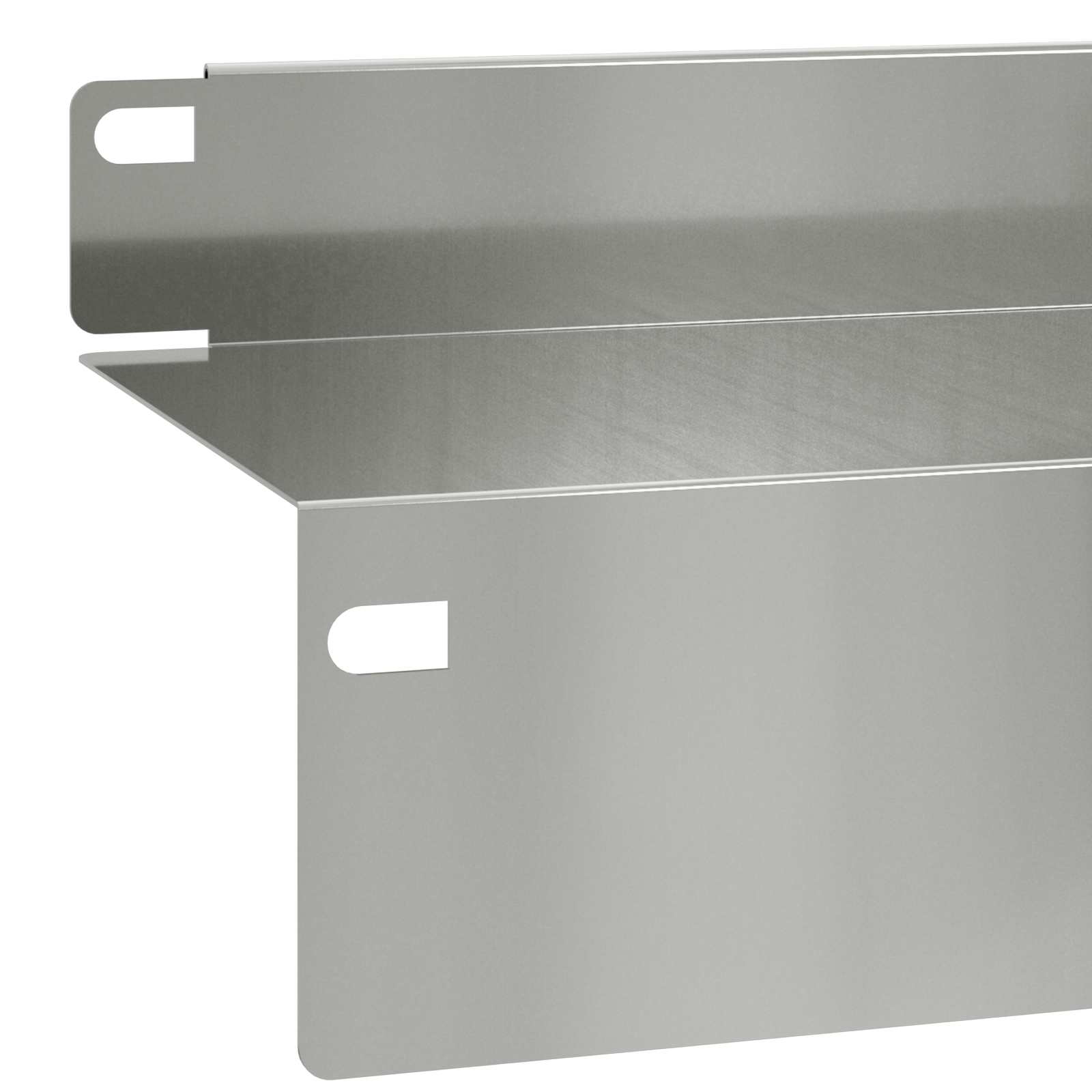 Gazonrand 20 st 100 x 10 x 8 cm Staal Zilverkleurig