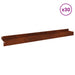 Gazonrand 30 st 100 x 10 x 8 cm Staal Roestig