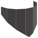 Gazonrand 100 x 45 cm Staal Zwart