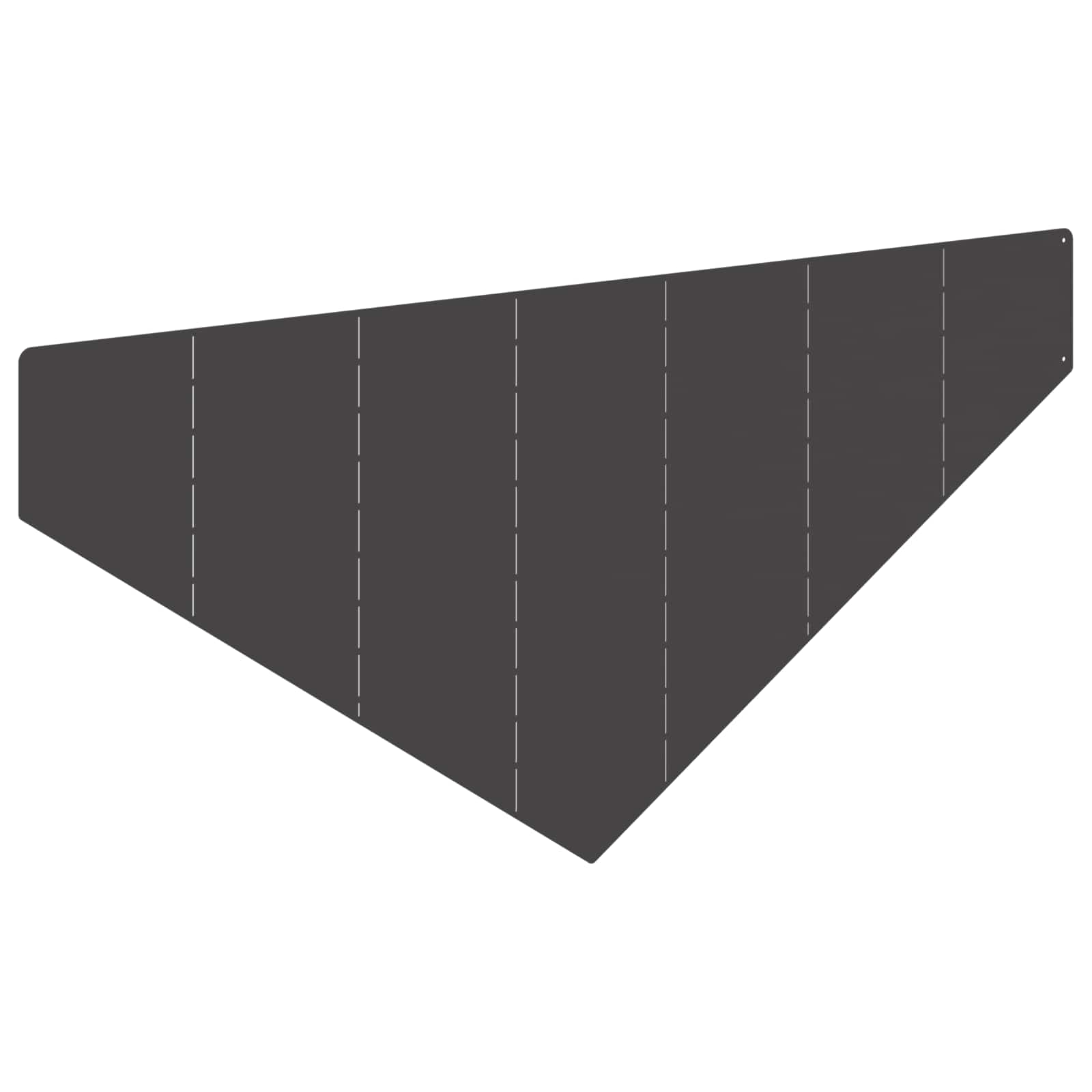 Gazonrand 100 x 45 cm Staal Zwart