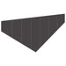 Gazonrand 4 st 100 x 45 cm Staal Zwart
