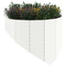 Gazonrand 100 x 45 cm Staal Wit