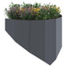 Gazonrand 100 x 45 cm Staal Antracietkleurig
