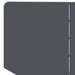 Gazonrand 4 st 100 x 45 cm Staal Antracietkleurig