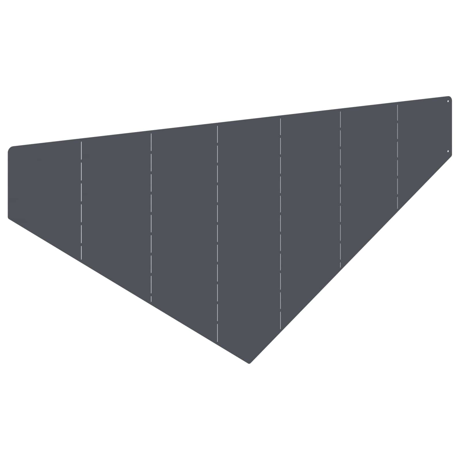 Gazonrand 4 st 100 x 45 cm Staal Antracietkleurig