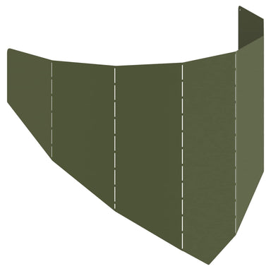 Gazonrand 100 x 45 cm Staal Olijfgroen