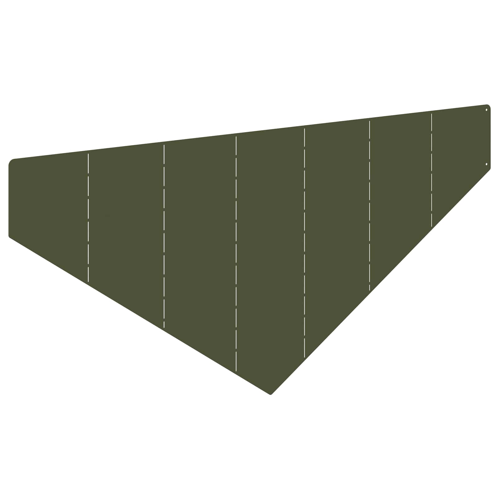 Gazonrand 100 x 45 cm Staal Olijfgroen