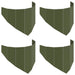 Gazonrand 4 st 100 x 45 cm Staal Olijfgroen