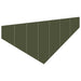 Gazonrand 4 st 100 x 45 cm Staal Olijfgroen
