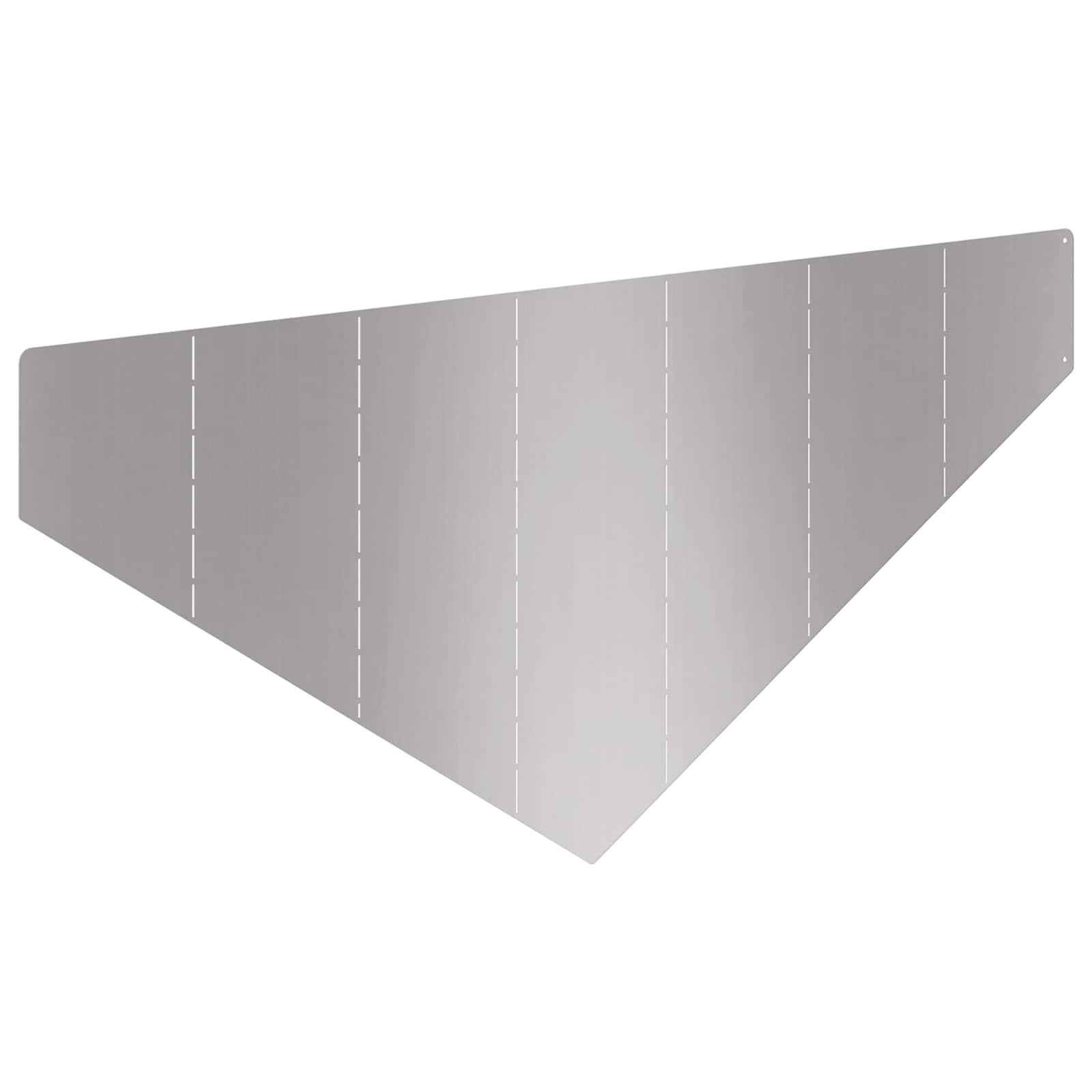 Gazonrand 100 x 45 cm Staal Zilverkleurig