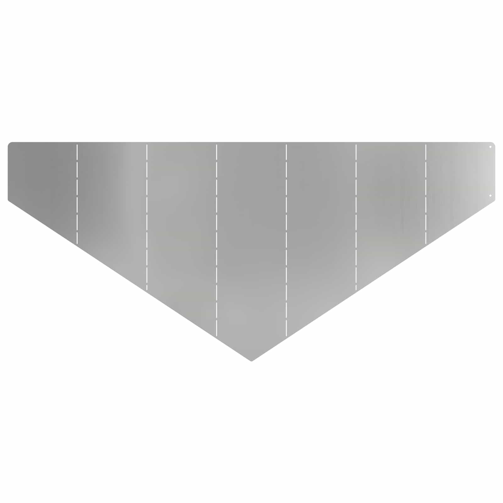 Gazonrand 100 x 45 cm Staal Zilverkleurig